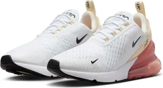 Nike Air Max 270 AH6789-123 Sneaker Womens White Muslin Lifestyle Shoes TF7680