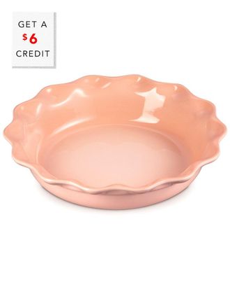 LE CREUSET Heritage 9In Pie Dish With $6 Credit