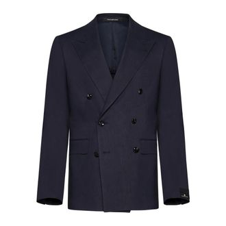 Tagliatore Blazers, male, Blue, Size: 3XL Blue Jackets for Men