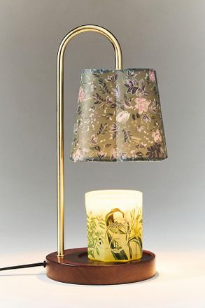 Anthropologie Printed Floral Candle Warmer Lamp