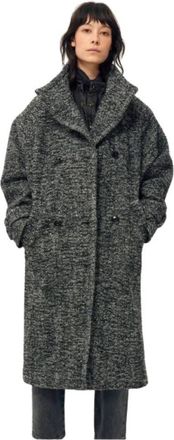 Sessun Lange Bleecker Jas - Dames - Mantel - Grijs - S - Wol - Jassen