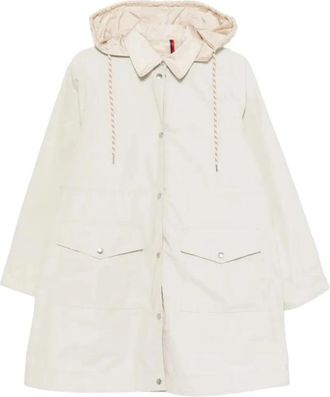 Moncler Begonia 3-in-1 Lange Donsjas met Capuchon - Dames - Parka Jassen - Beige - M - Katoen - Jassen