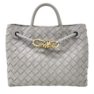 Bottega Veneta Pre-owned Vintage Metalen Handtas - Dames - Pre-owned - Grijs - Maat: ONE Size