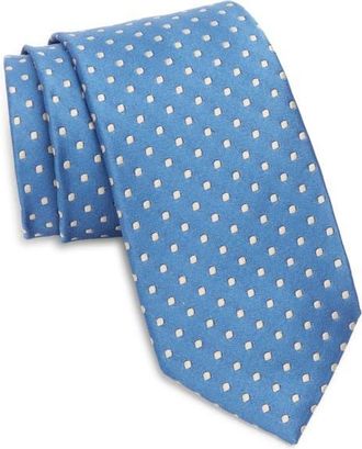 Tom Ford Polka Dot Jacquard Mulberry Silk Tie in Carta Da Zucchero at Nordstrom