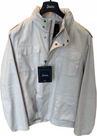 Herno Mens Field Jacket In Cream