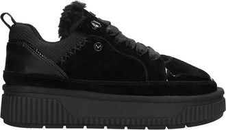 Mexx platform faux fur sneakers - women - Fabric/Fabric/Plastic/Rubber - 38 - Black