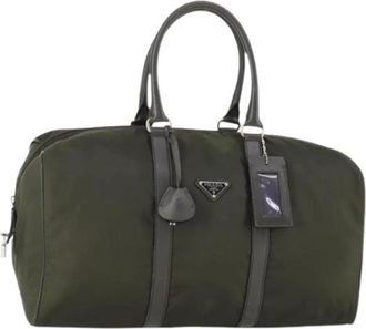 Prada Pre-owned Weekend Bag - Dames - Vintage Weekendtas - Zwart - ONE Size - Leer - Vintage