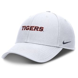 Nike Auburn On-Field Rise Gameday Nike Mens Dri-FIT College Trucker Adjustable Hat in White | NC9410AAUN-ZU5