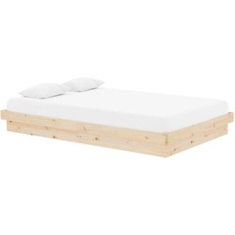 vidaXL Vidaxl - Estructura De Cama Doble Peque&ntilde;a Sin Colch&oacute;n Madera Maciza