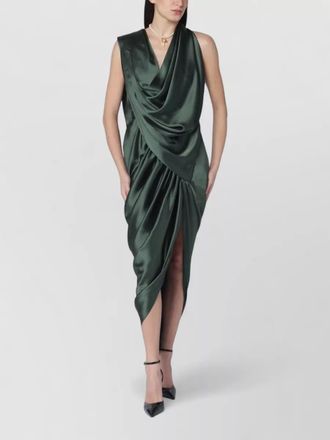 Vivienne Westwood satin draped midi dress