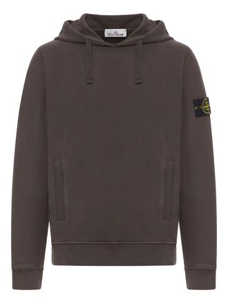 Stone Island Brushed Organic Cotton Fleece Hoodie