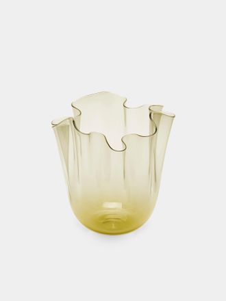 VENINI Fazzoletto Hand-Blown Murano Glass Vase (5.5in/13.5cm)