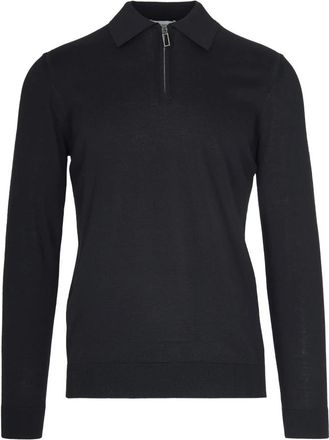 Paolo Pecora Truien & Vesten, Heren, Zwart, L, Wol, Turtleneck Trui