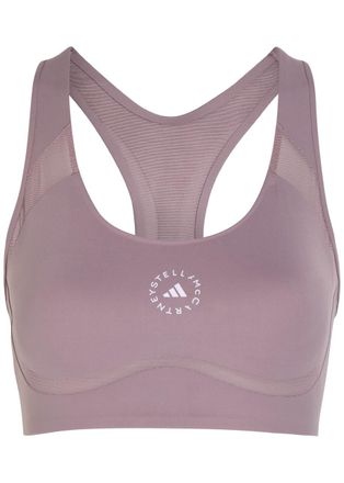 Stella McCartney Adidas X Stella Mccartney Power Impact Stretch-jersey Training bra - Purple - S (UK8-10 / S)
