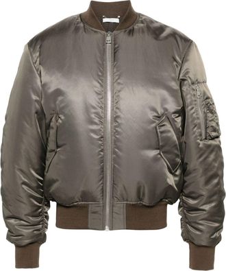 1989 STUDIO 1989 bomber jacket - men - Acrylic/Cotton/Polyamide/Elastane/Wool/Polyester - M - Grey