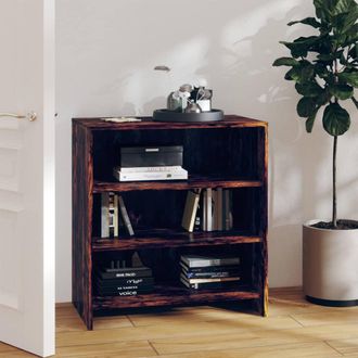 vidaXL Aparador De Madera De Ingenier&iacute;a Roble Ahumado 70x40,5x75 Cm Vidaxl