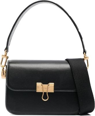 Off-white small Binder shoulder bag - women - Cotton/Leather/Acrylic - One Size - Black