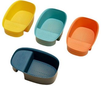 OEM Juego De 4 Cestas Escurridoras Para Fregaderos Y Lavabos (verde, Azul, Naranja, Amarillo)