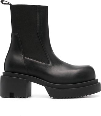 Rick Owens Beatle Bogun boots - men - Rubber/Calf Leather/Calf Leather - 43 - Black