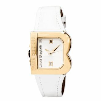 Laura Biagiotti Watches, female, Yellow, Size: ONE SIZE Gold Lady Quartz Watch Leather Strap