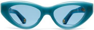 Vada Jewelry Catfish Sunglasses in Storm at Nordstrom