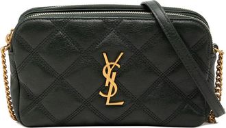 Saint Laurent Pre-owned Saint Laurent Mini Quilted Lambskin Becky Double Zip Crossbody Ladies TPDN0JMU6FVG5BIX