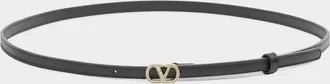 Valentino Garavani VLogo Leather Signature Belt