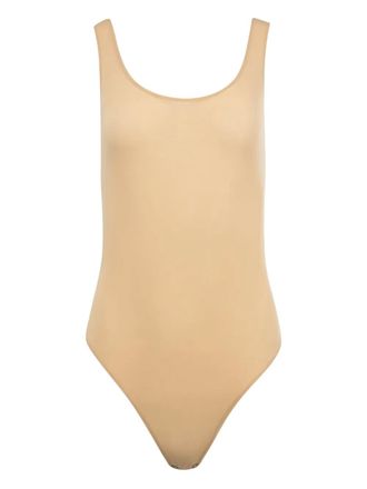 Magda Butrym Body met diepe ronde hals - Beige