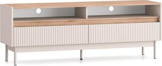 Petits Meubles Mueble TV 2 cajones 154 cm estratificado 153.8cm marr&oacute;n