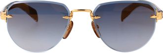 David Beckham Aviator Sunglasses Db 7144/S Rhl