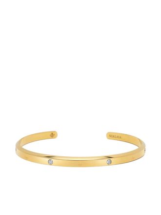 Nialaya Bracciale rigido aperto Fleur De Lis - Oro