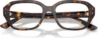 Ray-Ban 51mm Square Optical Glasses in Havana at Nordstrom