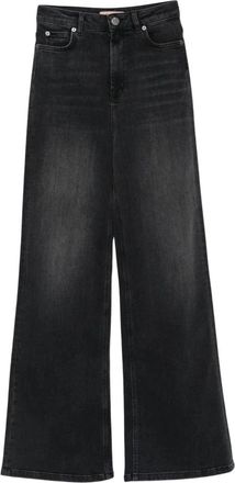 Twinset Straight Jeans - Dames - Loose Fit Jeans - Zwart - W30 - Katoen - Jeans