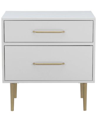 Linon Gwyneth Glam 2-Drawer Night Stand