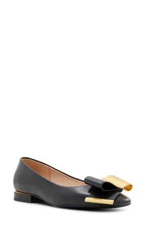 Ted Baker Daria Bow Flat in Black at Nordstrom, Size 10