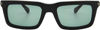 Ferragamo Salvatore Ferragamo Teal Rectangular Mens Sunglasses SF2015S 001 53