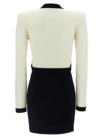 Balmain Filo Leone Catena Dress - Cream