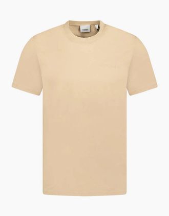 Burberry Mens Burberry Mens Jenson Crew Neck Tshirt - Soft Fawn - Navy - Size: 40