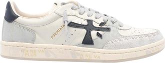 Premiata Bskt Clay White Leather Sneakers