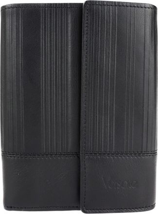 Versace Black Leather Wallet (Tri-Fold) (Pre-Owned)