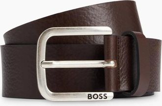 HUGO BOSS Mens Boss Black Janni Belt Dark Brown - Size: UK 32