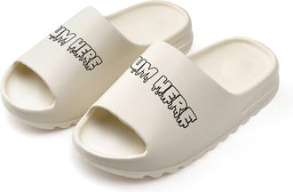 Generic Cum Here Slides for Women Men Soft Thick Bottom Coconut Slippers Sandals for Bathroom Beach