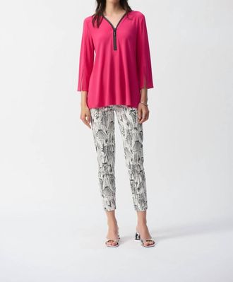 Joseph Ribkoff Geranium Fit And Flare Tunic In Pink