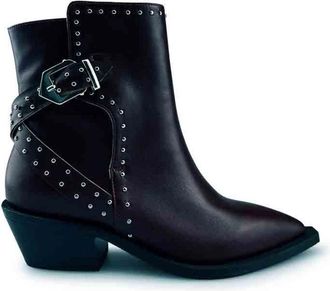 Deabused Deabus Brearse Fajen Black - Dames - Enkellaarsjes - Zwart - 38 EU - Schoenen