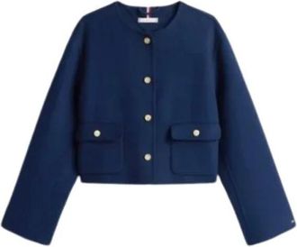 Tommy Hilfiger Light Jacket - Dames - Zomerjassen - Blauw - 3XS - Jassen