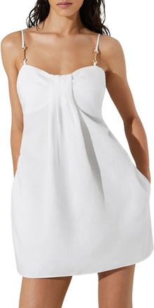 Reiss Carmen Cover-Up Mini Dress in Ivory at Nordstrom, Size 12