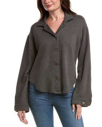 Project Social T Nydia Snap Front Collared Jacket