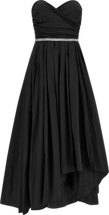 Pinko Black Sweetheart Neck Strapless Maxi Dress