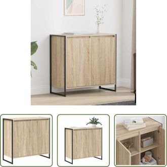 vidaXL Armadio in legno multistrato - Mobile laterale Sonoma 79 x 36 x 75 cm Legno multistrato