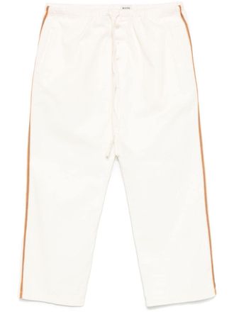 Bode Baseball trousers - men - Cotton - L - White
